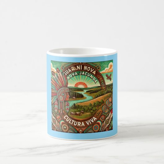 Caneca "Guarani Nova Jacundá Cultura Viva" コーヒーマグカップ (中央)