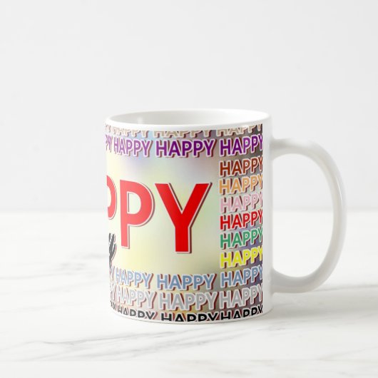 Caneca HAPPY DAY コーヒーマグカップ (右)