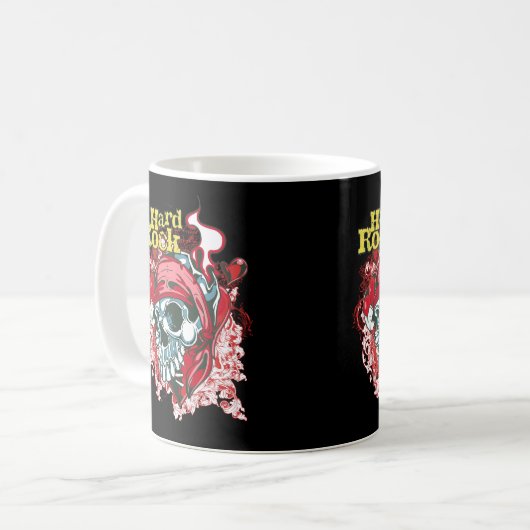 caneca Hard rock black コーヒーマグカップ (正面左)