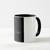 Caneca "Hello World!" C cor Branca interior Preto マグカップ (正面右)
