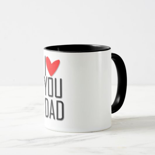 Caneca - I love you dad マグカップ (正面右)