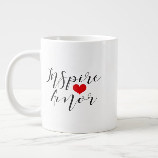 Caneca inspiradora de amor ジャンボコーヒーマグカップ (左)