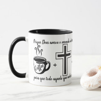 Caneca Jesus + Versículo João 3:16 マグカップ