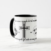 Caneca Jesus + Versículo João 3:16 マグカップ (正面左)