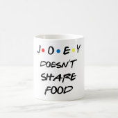 Caneca Joey Doesn't Share Food コーヒーマグカップ (中央)