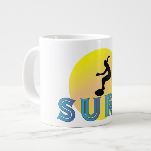 caneca jumbo personalizada  surf ジャンボコーヒーマグカップ (正面左)