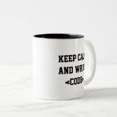 Caneca Keep Calm ツートーンマグカップ (正面右)