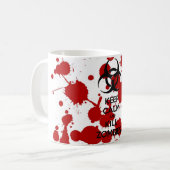 Caneca Keep Calm And Kill Zombies コーヒーマグカップ (正面左)