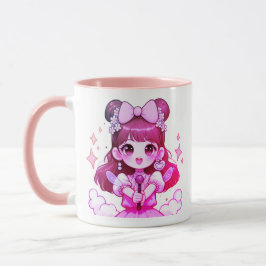caneca kpop garota cantora desenho  マグカップ