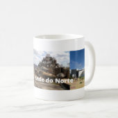 Caneca lembrança de Rio Grande do Norte - Brasil コーヒーマグカップ (正面右)