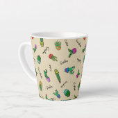 Caneca Linha Cactus カフェラテマグ (左アングル)
