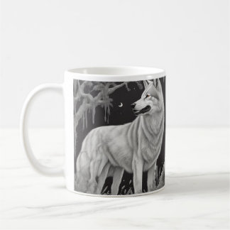 Caneca Lobo da noite コーヒーマグカップ