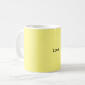 Caneca Love 💛 コーヒーマグカップ (正面左)
