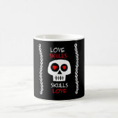 Caneca Love Skulls コーヒーマグカップ (中央)