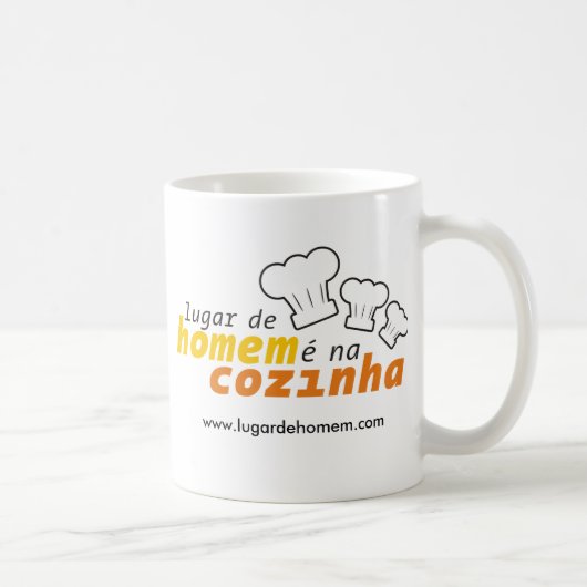 Caneca Lugar de Homem é na Cozinha コーヒーマグカップ (右)