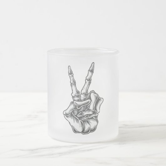 Caneca Mão Caveira Paz e Amor フロストグラスマグカップ (中央)