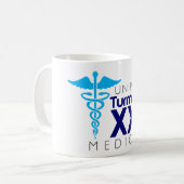 Caneca - Medicina Unipac - JF XXII コーヒーマグカップ (正面左)