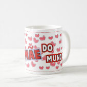 Caneca "Melhor mae do mundo" コーヒーマグカップ (正面右)