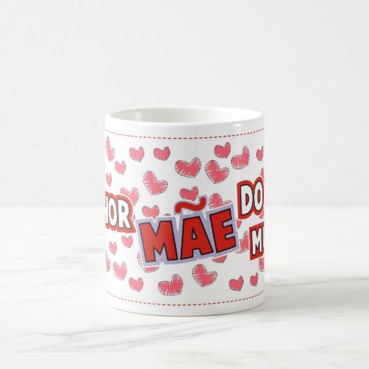 Caneca "Melhor mae do mundo" コーヒーマグカップ (中央)