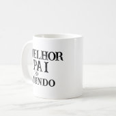 caneca melhor pai do mundo コーヒーマグカップ (正面左)