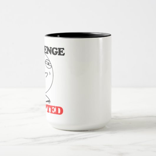 Caneca Memes - Challenge Accepted マグカップ (中央)
