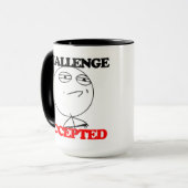 Caneca Memes - Challenge Accepted マグカップ (正面左)