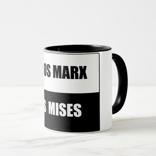 Caneca menos marx mais mises マグカップ (正面右)