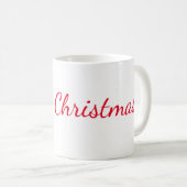 Caneca Merry Christmas コーヒーマグカップ (正面右)