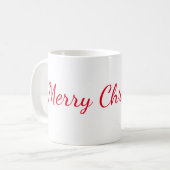Caneca Merry Christmas コーヒーマグカップ (正面左)