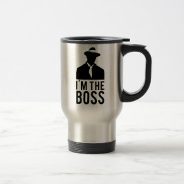 Caneca Metal I'm the Boss トラベルマグ