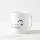 Caneca minimalista montanhas コーヒーマグカップ (正面右)