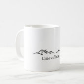 Caneca minimalista montanhas コーヒーマグカップ (正面左)