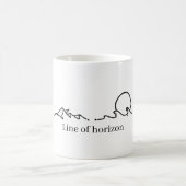 Caneca minimalista montanhas コーヒーマグカップ (中央)