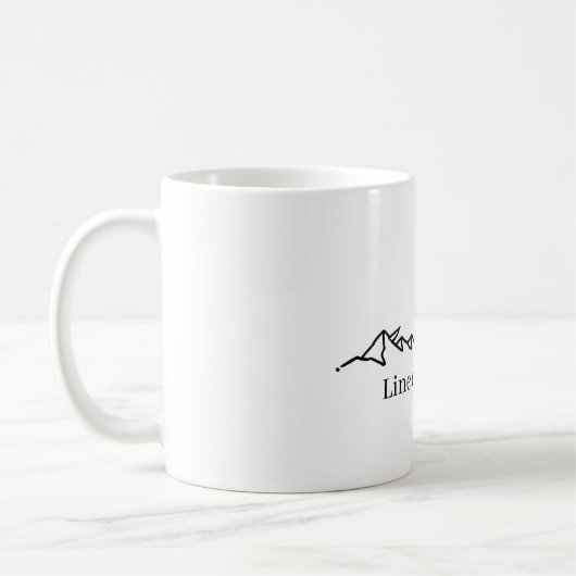 Caneca minimalista montanhas コーヒーマグカップ (左)