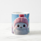 Caneca (Mug) Bonequinhos de Neve Fofos コーヒーマグカップ (中央)