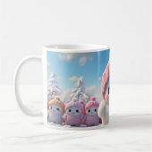 Caneca (Mug) Bonequinhos de Neve Fofos コーヒーマグカップ (左)
