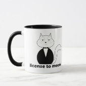Caneca Mug - Cat. License to Meow マグカップ (左)