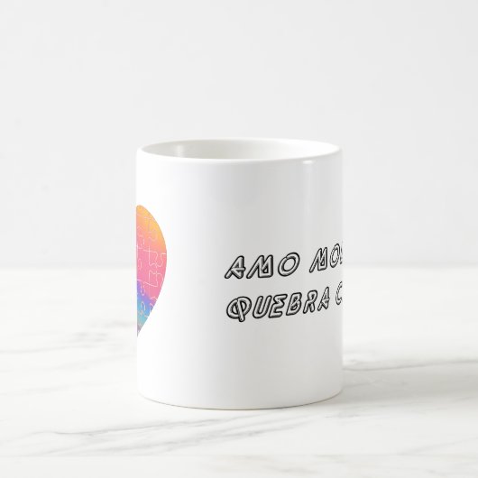 Caneca (Mug) Quebra-Cabeça do Nosso Coração コーヒーマグカップ (中央)