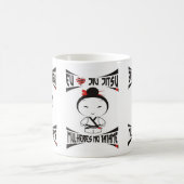 Caneca Mulheres no Tatame - Eu amo Jiu Jitsu コーヒーマグカップ (中央)