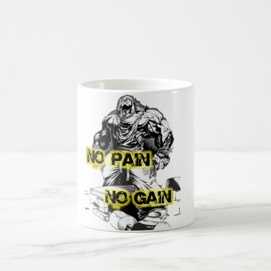 CANECA NO PAIN NO GAIN コーヒーマグカップ (中央)
