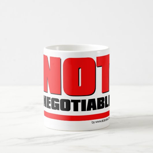 Caneca Not Negotiable コーヒーマグカップ (中央)