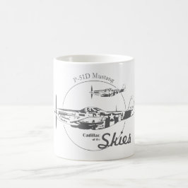 Caneca P-51D Mustang USAF WWII コーヒーマグカップ
