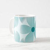 Caneca. Padrão floral verde. コーヒーマグカップ (正面左)