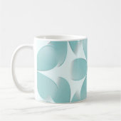 Caneca. Padrão floral verde. コーヒーマグカップ (左)