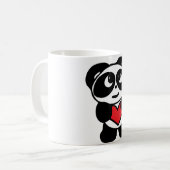 Caneca Panda apaixonado コーヒーマグカップ (正面左)