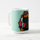 Caneca para café cachorro maluco コーヒーマグカップ (正面左)