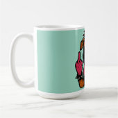 Caneca para café cachorro maluco コーヒーマグカップ (左)