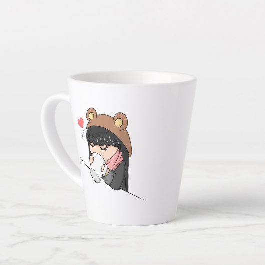 Caneca para café latte カフェラテマグ (左アングル)