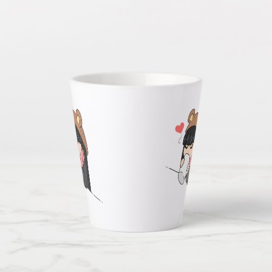 Caneca para café latte カフェラテマグ (正面)