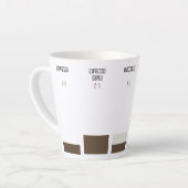 Caneca para café latte - proporção de café カフェラテマグ (左アングル)